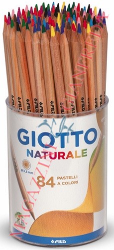 GIOTTO NATURALE BARATTOLO DI PASTELLI 84 PEZZI